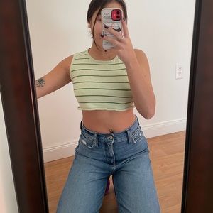 Vintage Cropped Tank Top